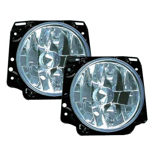  Phares H4 Miroir clair pour Golf 2 - 2 pièces - GA17104P 