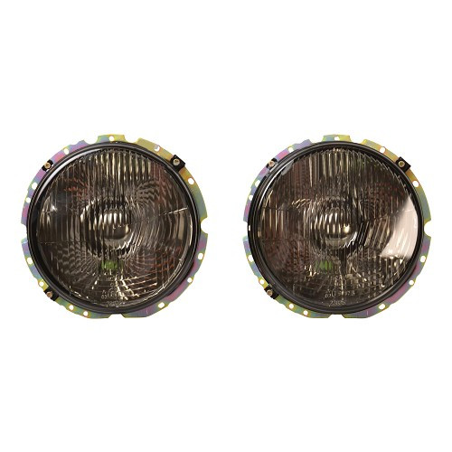  H4 smoked headlights for Golf 1 and Golf 1 Cabriolet - Pair - GA17119 