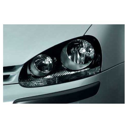  Pair of black Hella headlights for Golf 5 - GA17530 