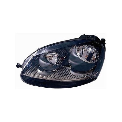  Faro izquierdo negro / cromo, H7 / H7, para Golf 5 - GA17549 