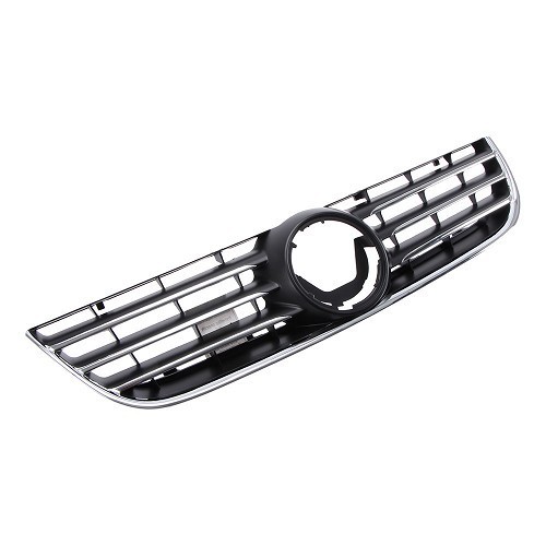 Black grille with chromium edges for VW Polo 9N from 2005 - GA18808