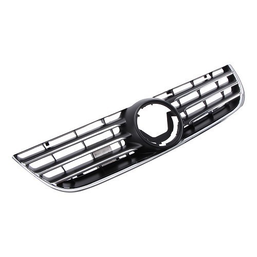 Zwarte grille met chromen sierstrip voor VW Polo 9N sinds 2005 - GA18808