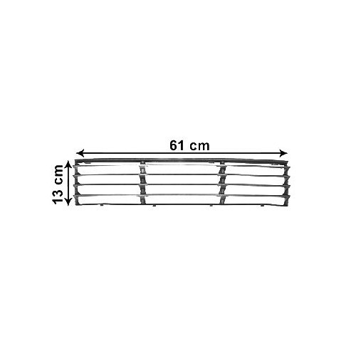  Mittelgrill auf vorderen Stoßstangen für Passat 5 (3B3 / 3B6) - GA20746 