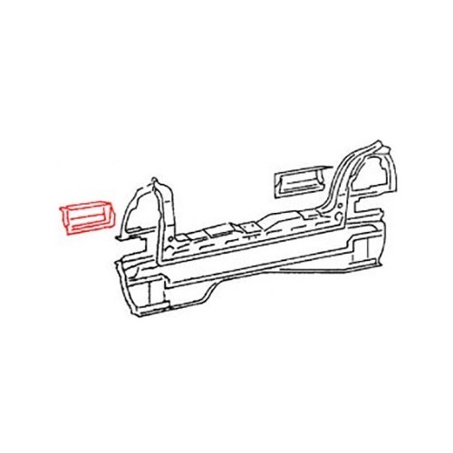  Panel trasero derecho para parte posterior de Golf 3 - GA30106 