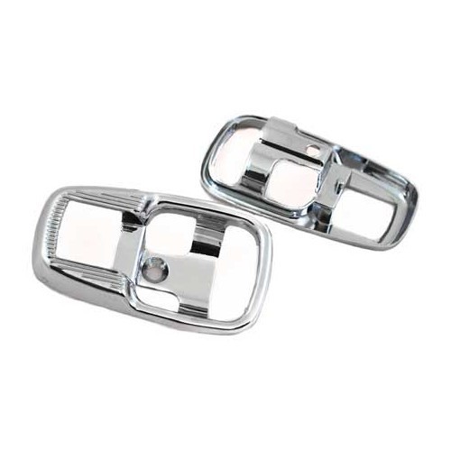  Chromed metal door striker for Golf 1 and Scirocco - set of 2 - GB20411 