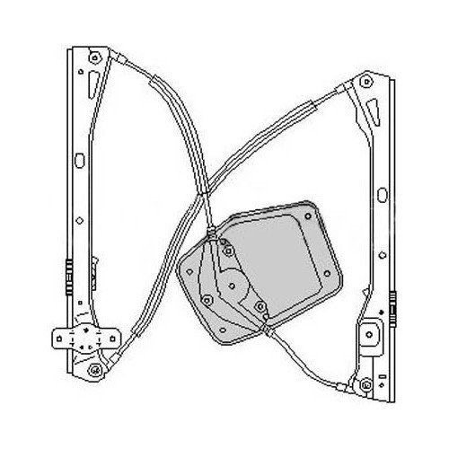 Mecanismo de elevalunas eléctrico delantero izquierdo para Golf 5, 4 puertas - GB20584