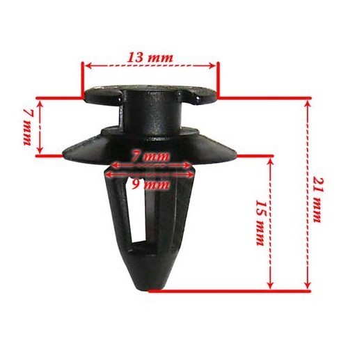 Clips de panneaux intérieurs pour Transporter T25 - 25 pièces - GB25000K