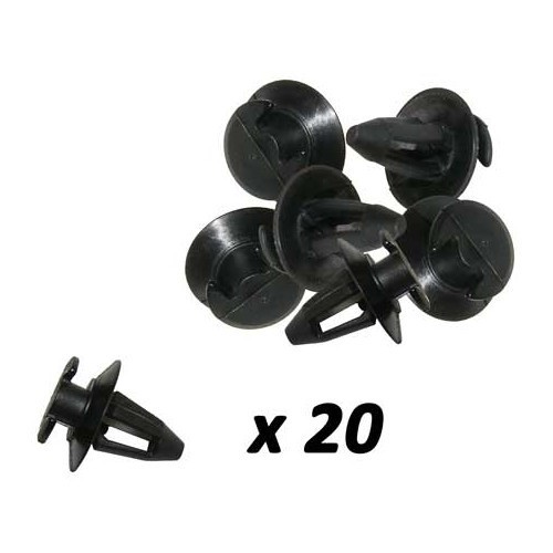  Clips de panneaux de portes pour Golf 1 Caddy - 20 pièces - GB25020K 