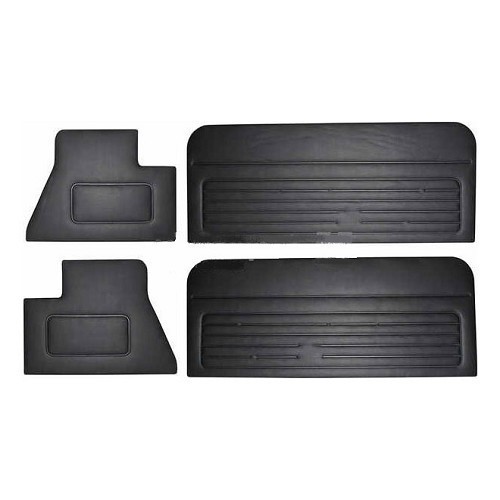  Deurpanelen zwart voor VW Golf 1 Cabriolet, standaard kwaliteit - GB25104 