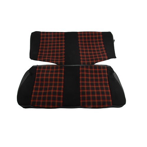 Set of seat covers with red/black small checks for Golf 1 GT1 - GB25560