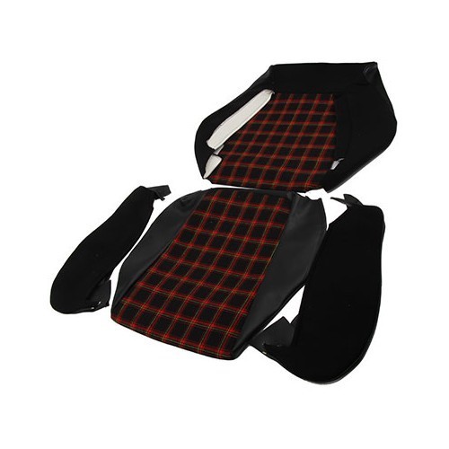  Juego de fundas a cuadros rojos/negros pequeños para Golf 1 GTI - GB25560 