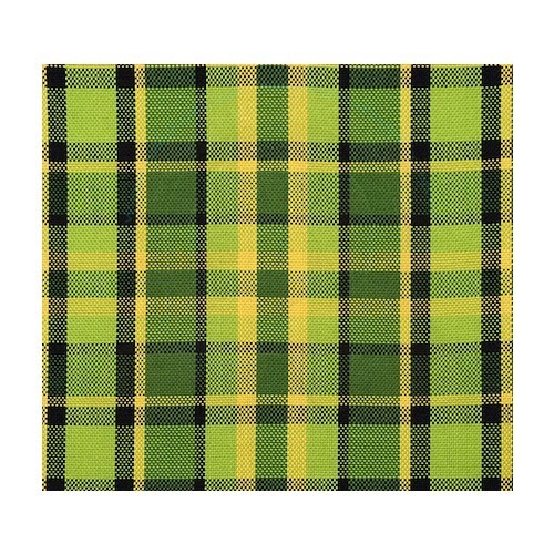  Tissu Westfalia motif carreaux Vert jaune - GB25763 