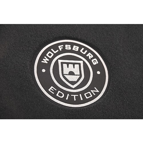 Wolfsburg Edition black velour floor mats for VW Golf 1 Sedan - 4 pieces - GB26101