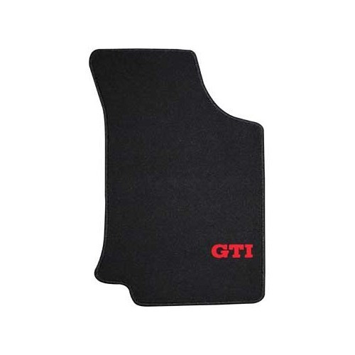 Set of 4 luxury black Ronsdorf floor mats for Golf 3 with GTI"" inscription - GB26170