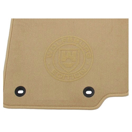 4 Ronsdorfluxury beige "Wolfsburg Edition" mats for Golf 1 Saloon - GB26212