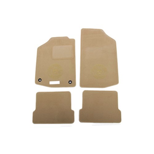  4 Ronsdorfluxury beige "Wolfsburg Edition" mats for Golf 1 Saloon - GB26212 