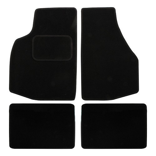  Tapetes para VW Golf 1 Cabriolet - Cor Preto - GB27004 