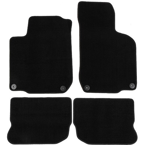  Alfombrillas para VW Golf 4 Berlina - negro - GB27020 