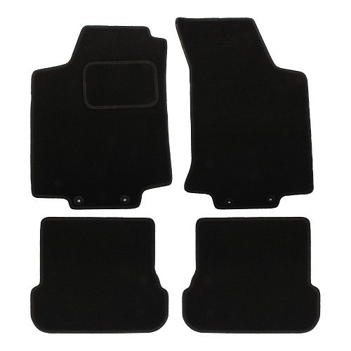  Alfombrillas para VW Golf 4 Cabriolet - negro - GB27024 