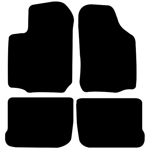  Floor mats for VW New Beetle Coupé - Black - GB27060 