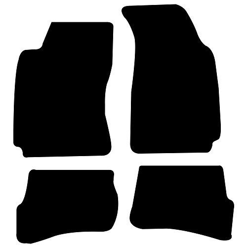  Floor mats for VW Passat 4 Saloon and Estate - Black - GB27080 