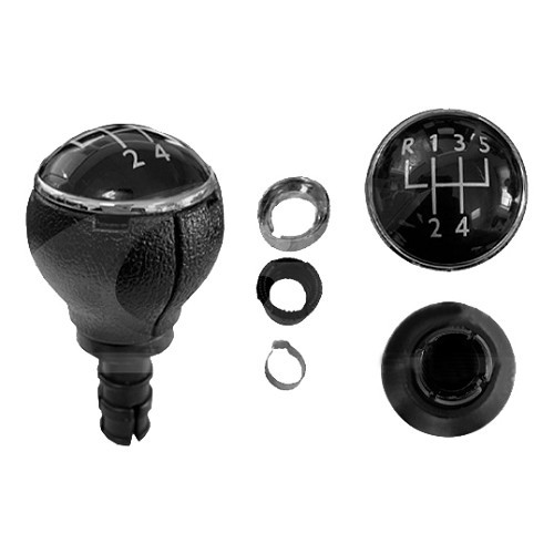  Pomello del cambio a 5 marce nero per Volkswagen Golf 5 - GB30124 