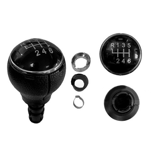  Pomello del cambio a 6 marce nero per Volkswagen Golf 5 - GB30127 