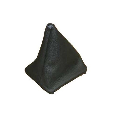 Black leather gear lever gaiter for Golf 1