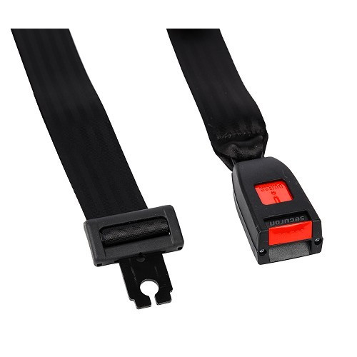 Securon black 2-point rear central seat belt - Static - GB38010