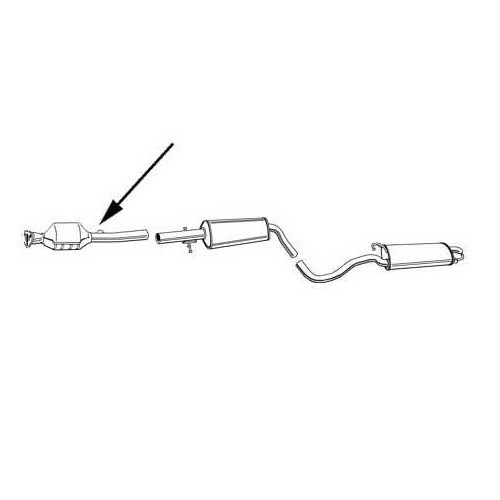 Katalysator voor Volkswagen Golf 4 en Bora, 1.4 en 1.6 16s - GC09117