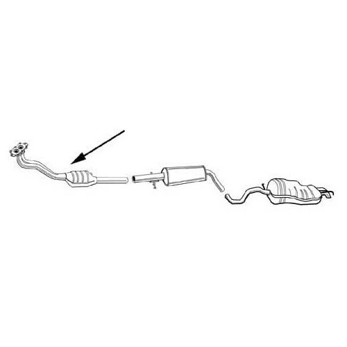 Katalysator voor Golf 4, Bora en New Beetle - GC09126