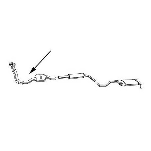  Catalytic converter for Polo 6N1 - GC09142 