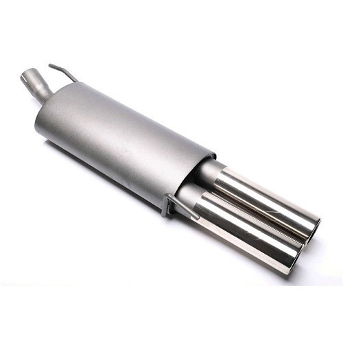 Sport rear silencer, 2 x 76 mm for Golf 3