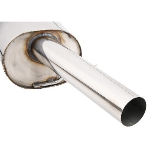 Stainless steel exhaust system for Golf 1 Cabriolet, straight 70 mm outlet - GC10818