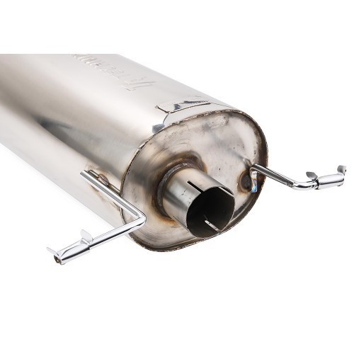 Stainless steel exhaust system for Golf 1 Cabriolet, straight 70 mm outlet - GC10818