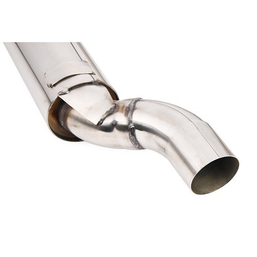 Stainless steel exhaust system for Golf 1 Cabriolet, straight 70 mm outlet - GC10818