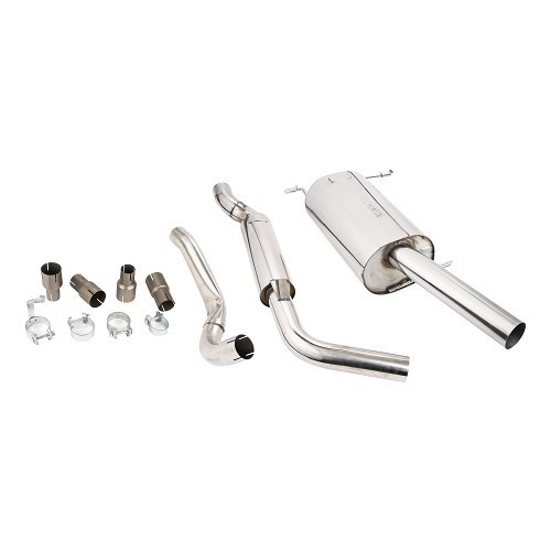     
                
                
    Stainless steel exhaust system for Golf 1 Cabriolet, straight 70 mm outlet - GC10818
