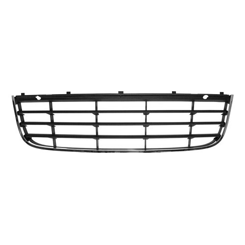  Grille centrale inférieure de pare-chocs avant avec moulure chromée pour VW Golf 5 Variant et Jetta 5 (05/2005-12/2010) - GC15007 