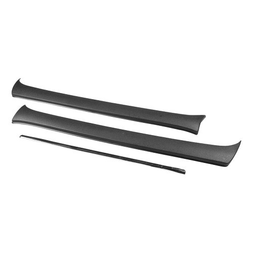  Black granular ABS plastic windshield post deflectors for VW Golf 1 GTI 1.6L and 1.8L (01/1982-12/1983) - GC15008 