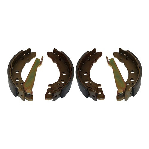  Set of 4 rear brake shoes for VW Golf 1 or 2 Polo 6N and Scirocco (08/1978-) - GC15089 