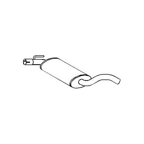 Second exhaust intermediate pipe for Golf 3 - GC20238