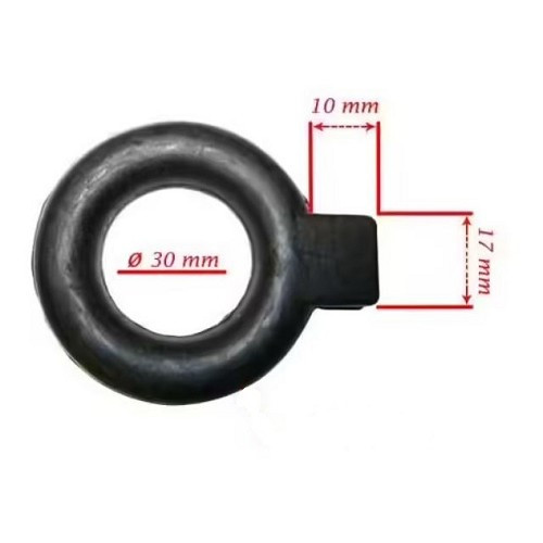  Silentbloc d'échappement FEBI en forme de O en caoutchouc diamètre 55mm pour VW Golf 2 et Corrado - GC20400 