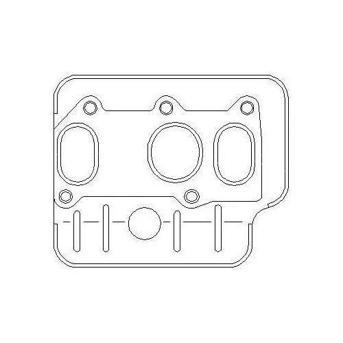 Guarnizione per collettore di scarico sulla testata cilindro 1 - 3 per motore 2.8 VR6 - GC20456