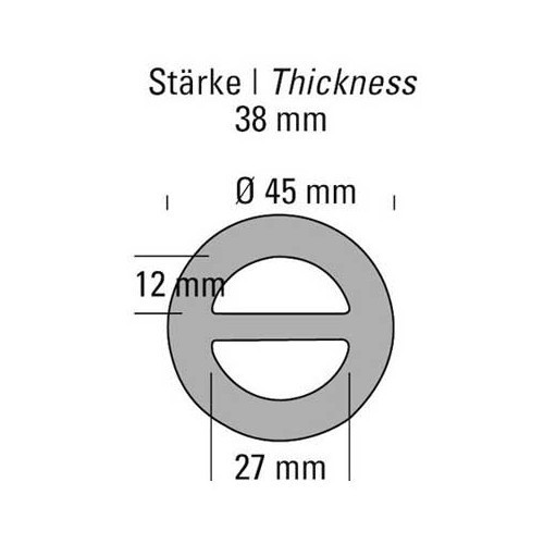 Silikonverstärkter Auspuffsilentblock - GC20815