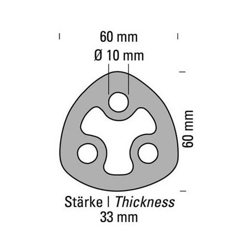 Sinobloco de escape reforçado de silicone - GC20860