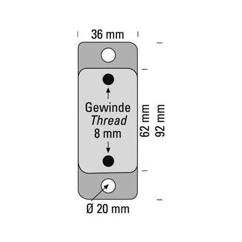 Silentbloc d'échappement renforcé en silicone - GC20895