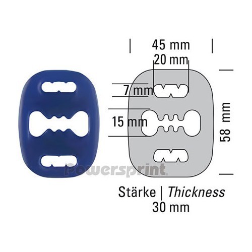 Reinforced silicon Silentbloc exhaust bushing - GC20955