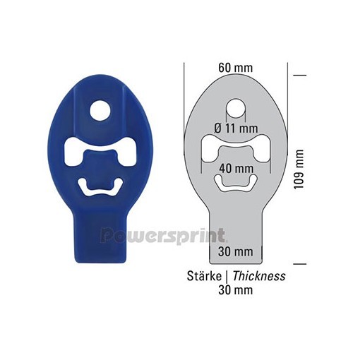 Silentbloc d'échappement renforcé en silicone - GC20960