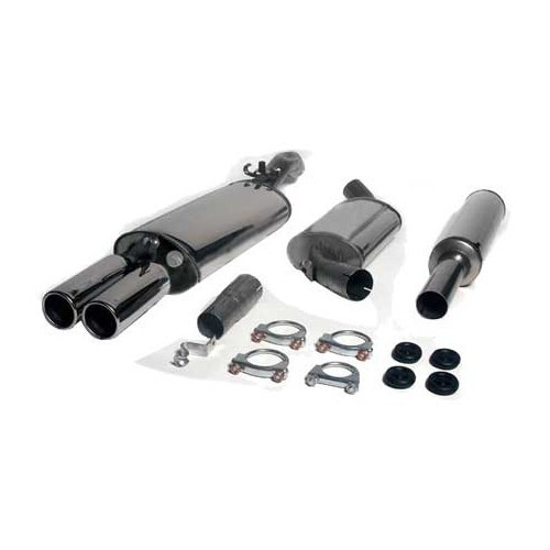  JETEX Inox-Auspuffanlage in 63 mm für Golf 2 GTi 16s und G60 - GC21022 