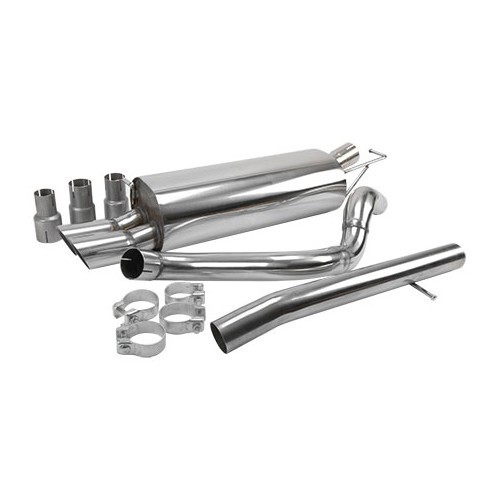 Sport stainless steel exhaust system for Golf 4 (empty intermediate) - GC21039